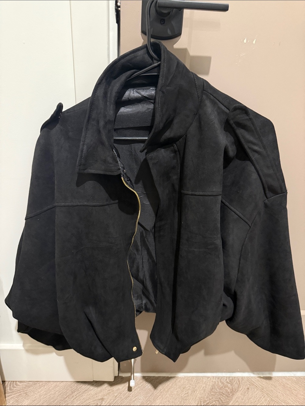 Zara oversized suede jacket